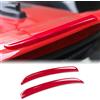 KUNGKIC 2 Adesivi Decorativi per parafango Posteriore in ABS per Mini Cooper F55 F56 S/JCW 2014-2022 Accessori Decorazione Esterna Stile Sportivo (rosso)