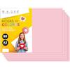 m-office Fogli Colorati A3 80g per Stampanti e Lavoretti Manuali, Blocco di Carta Colorata Assortita per Bambini, Pacchetto di Fogli Colorati per Biglietti M-Office (50 fogli, Rosa Chiaro)