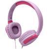 Celly, Cuffie con Filo per Bambini, Microfono Integrato, Archetto Regolabile, Compatibili con Dispositivi AUX, Jack 3.5mm, Colore Rosa