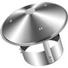 YQYHNB Comignolo In Acciaio Inox Per Camino, ComignolO Terminale Circolare, Comignolo Antivento Antipioggia, Fumaiolo ComignolO Canna Fumaria Camino Cappello(110 mm(4.331 in))
