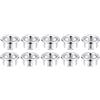Hsthe Sea 10 pezzi anelli di troppopieno per lavello, foro per lavabo da cucina decorativo, coperchio per tappo di scarico adatto per foro rotondo da 22 mm-24 mm (argento, anello cavo)