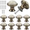 Jinlaili 10PCS Ceramica Pomelli per Porta, 33MM Vintage Pomolo per Maniglia, Manopole per Mobili da Cucina Pomelli per Mobili, Maniglia per Armadietto, Pomelli per Cassetti Cucina Armadio Antichi (B)