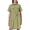 G-STAR RAW G-STAR Donna Millery Pockets Dress, Multicolore (avocado/milk D22858-D123-D857), L