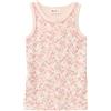 People Wear Organic Canottiera in cotone biologico Fiori - col. rosa chiaro