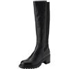 Geox D Damiana, Stivale Alto al Ginocchio Donna, Black, 36 EU