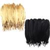 DHSBGWSX 100 piume, piume, artigianato, piume, fai da te, decorazioni per piume, possono essere utilizzate per realizzare accessori di abbigliamento, copricapo e decorazione di mobili, ecc.