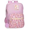 Pepe Jeans Sandra Zaino scuola adattabile a carrello rosa 30 x 40 x 12 cm Poliestere 14,4 L by Joumma Bags, Rosa, Zaino scuola adattabile a carrello
