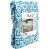Riad Arredo Trapuntino Primaverile Estivo Moderno Geometrico Morbida Microfibra - Copriletto Trapuntato Leggero Ideale Ragazzi Bambini (1 Piazza - 170x250 cm, Blu)