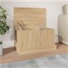INLIFE Cassapanca in rovere Sonoma, 50 x 30 x 28 cm, materiale in legno, 8,7 kg, 816499