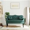 Gecheer Panca con Cuscini Verde Scuro 120,5x65x75 cm in Velluto,Panca Imbottita,Panchina Imbottitura,Divano Imbottito,Divano a 2 posti,Divani da Soggiorno,Sofà Divanetto,#3