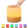 LETOUR Lampada da comodino a LED, Touch Dimmerabile, Luce notturna con timer, RGB, cambia colore, lampada da tavolo, lampada per camera da letto, soggiorno, campeggio, USB ricaricabile