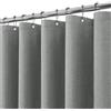 VANZAVANZU Tenda da Doccia Impermeabile con Ganci in Metallo Tenda da Bagno in Tessuto Lino Poliestere Antimuffa per Vasca da Bagno Stanza Bagnata Box Doccia - 152 x 214cm (Grigio)