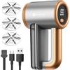 WiredLux Levapelucchi Elettrico WiredLux - Levapelucchi Ricaricabile per Vestiti e Mobili - 3 Velocità Regolabili, Spazzola a 6 Lame, Display a LED, Ricarica USB (Rame Mineral)