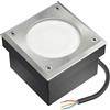 ledscom.de 1x LED pavimentazione pietra terra luce da incasso NEOLUM per esterni, IP67, angolare, 10 x10cm, incl. lampadina GX53, 51lm, bianco caldo
