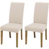 SUKAIKEQA Copri sedia da pranzo universale elasticizzato (set di 4/6/8 pezzi con schienale) per soggiorno, cucina, ufficio, sala da pranzo, coprisedia per feste, lavabile e rimovibile. (2, Beige)