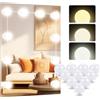 OSDUE USB Luci Specchio da Trucco, 10 Lampadine Dimmerabili Trucco Luci da Specchio LED Stile Hollywood 3 Modalità di Colore con Cavo di USB per a Specchio Cosmetico Lampada Specchio Bagno