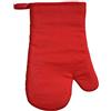 Fackelmann 683378 Guanto da cucina alluminato, guanto da cucina, guanto, guanto protettivo di calore, cotone, alluminio, grigio, rosso, 18,5 x 28,5 cm