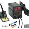 Swft Huo Stazione saldante, 750W Stazione Saldatura ad Aria Calda kit Stazione Saldante 8786D+ con 5 Saldatura, Filo di Saldatura,Pinzette, pompa dissaldante e kit Stazione di Rilavorazione per Elettronica