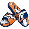 FOCO NFL Denver Broncos - Sandali da uomo in gel per doccia, con logo Big Colorblock (11-12) (FFSSNFCBBLGGEL)