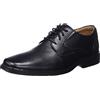 Clarks Lite Low, Oxford Uomo, Pelle Nera, 43 EU