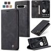 Owlhold Cover Google Pixel 8 Magnetica Portafoglio Flip, Antiurtoo, Cavalletto, Carta Fessura, Pelle Nero