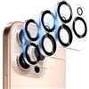 AIYEEN Pellicola protettiva per obiettivo della fotocamera (confezione da 3) compatibile con iPhone 16 Pro 6,3 e iPhone 16 Pro Max 6,9, protezione per obiettivo della fotocamera, vetro 9H [bordo nero]