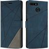 SONWO Cover per Huawei Y6 2018 / Huawei Honor 7A Custodia, Flip Caso in PU Pelle Case Cover Premium Portafoglio Custodia per Huawei Y6 2018 / Huawei Honor 7A, Supporto Stand, Slot per Schede, Blu