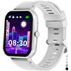 JUBUNRER Smartwatch Bambini Cardiofrequenzimetro Monitor Sonno Contapassi Pedometro Sport Impermeabile Sveglia Calcolatrice Orologio Bambino Bambina Fitness Ragazzi Ragazze Adolescenti Regalo