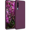 kwmobile Custodia Compatibile con Huawei P30 Cover - Back Case per Smartphone in Silicone TPU - Protezione Gommata - viola bordeaux
