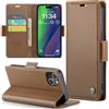 Rerzoiro Cover per iPhone 15 Plus Custodia Portafoglio [Blocco RFID] Premium Pelle PU Wallet Case Flip Libro con Porta Carte Slot Supporto Flip Case per iPhone 15 Plus, Marrone