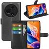 Fertuo Cover per TCL 60 SE/TCL 605, Custodia Portafoglio Cover a Libro in Pelle Flip Case Sottile con Silicone Bumper, Fibbia Magnetica, Porta Carte e Kickstand, Nero