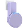 Maxonar Supporto da parete, salvaspazio, gestione dei cavi integrata, supporto da parete, non necessita di foratura, compatibile con Echo PoP e Google Nest Speaker,Viola