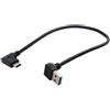 chenyang Cavo di prolunga dati da USB 3.0 a USB C con angolo di 90 gradi verso il basso, per tablet, telefoni cellulari, hard disk