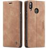 owlhold Cover Samsung A20E Custodia Magnetica Portafoglio Flip[Antiurtoo][Cavalletto][Carta Fessura] Cover Pelle per Samsung Galaxy A20E -Marrone