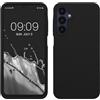 kwmobile Cover per Samsung Galaxy A25 Custodia - Back Case per Smartphone in Silicone TPU - Protezione Gommata - nero