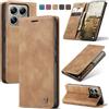 Owlhold Cover per Xiaomi 14T Pro - Custodia Premium in Pelle PU, Portafoglio Flip Libro [Antiurto] [Cavalletto] [Carta Fessura] per 14T Pro 5G - Marrone