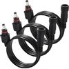 KUOQIY 3 Pezzi 1m 5.5x2.1 mm Filettatura M14 IP67 Impermeabile Cavo di Prolunga DC, 12V 24V DC Cavo Estensione Maschio a Femmina 22AWG, per Luci Solari da Giardino
