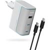 CUKTECH Caricatore USB C 100W,Gan Caricabatterie Rapido Multiplo USB Alimentatore Portatile PD Compatibile con Samsung Galaxy S24 /S22/iPhone 16 pro/Laptop/MacBook Pro/Tablet/Steam Deck