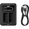 JJC Caricabatteria Doppio USB per Canon EOS R8 R50V R50 R100 RP M3 M5 M6II M6 77D 750D 760D 800D 850D 200D 200DII 250D Telecamere Sostituisce Canon LP-E17