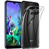 REY - Pack 3X Cover in Gel TPU Trasparente per LG Q60 - LG K50, Ultra Sottile 0,33 mm, Morbido Flessibile, Custodia Silicone