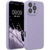 kwmobile Cover per iPhone 16 PRO Max Custodia - Back Case per Smartphone in Silicone TPU - Protezione Gommata - Lavanda