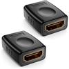 deleyCON 2 Pezzi Adattatore HDMI (Femmina a Femmina) Prolunga HDMI Connettore FullHD 4K HDR ARC per TV, Monitor, Proiettore, PC, Laptop, Notebook, PS4, PS5, Xbox