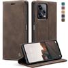 owlhold Cover Xiaomi Redmi Note 12 Pro+ 5G Custodia Redmi 12 Pro Plus 5G Portafoglio Flip[Antiurtoo][Cavalletto][Carta Fessura] Cover Pelle per Redmi Note 12 Pro+ 5G/Note 12 Pro Plus 5G -Caffè