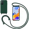 GoodcAcy Cover con Collana per Xiaomi Poco M4 Pro 5G,Custodia Silicone Liquido con cordini,Custodie con Regolabile Collana Antiurto AntiGraffio Case con Laccio Tracolla per Xiaomi Poco M4 Pro 5G,Verde