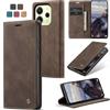 owlhold Cover per Xiaomi Redmi Note 14 4G (Non per 5G) Portafoglio Flip [Antiurtoo] [Cavalletto][Carta Fessura] Cover Pelle per Redmi Note 14 4G - Caffè