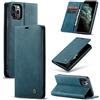 Owlhold Cover Magnetica per iPhone 11 Pro - Portafoglio Flip Antiurto con Cavalletto e Fessura per Carte - Custodia in Pelle - Blu Verde