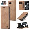 Owlhold Cover Google Pixel 7, Custodia Magnetica Portafoglio Flip [Antiurto] [Cavalletto] [Carta Fessura] in Pelle - Marrone