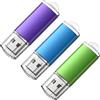 KOOTION Chiavetta USB 3 Pezzi, USB 2.0 Pen Drive 128GB Piccola e Leggera Pennetta USB con Indicatore LED, Multi-Colore (128GB)