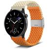 Niboow 20mm Cinturino per Amazfit GTR Mini/GTS 4/GTS 4 Mini/GTS 2 Mini/GTS 3/GTS 2/GTS 2e, Nylon Intrecciato Regolabile Cinturino per Amazfit Bip 3 Pro/Bip 3/Bip S/Bip U Pro (Arancia Albicocca)