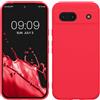 kwmobile Custodia Compatibile con Google Pixel 8a Cover - Back Case per Smartphone in Silicone TPU - Protezione Gommata - rosa shocking